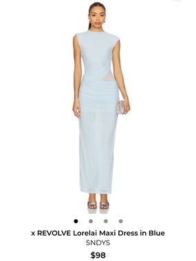 womens dress wraps Flutter-sleeve Midi Wrap A faux wrap is Bailey Jay Erome Confidential occ:NYE Color:Acacia-Vintaged Brass
